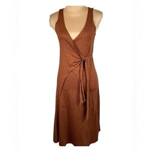 Patagonia Wrap It Up‎ Burnt Orange and Brown Dress Small